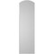 Ekena Millwork Arch Top Surface Mount PVC Gable Vent: Functional, w/ 2"W x 1-1/2"P Brickmould Frame, 12"W x 42"H GVPAR12X4202SF - alternate 3